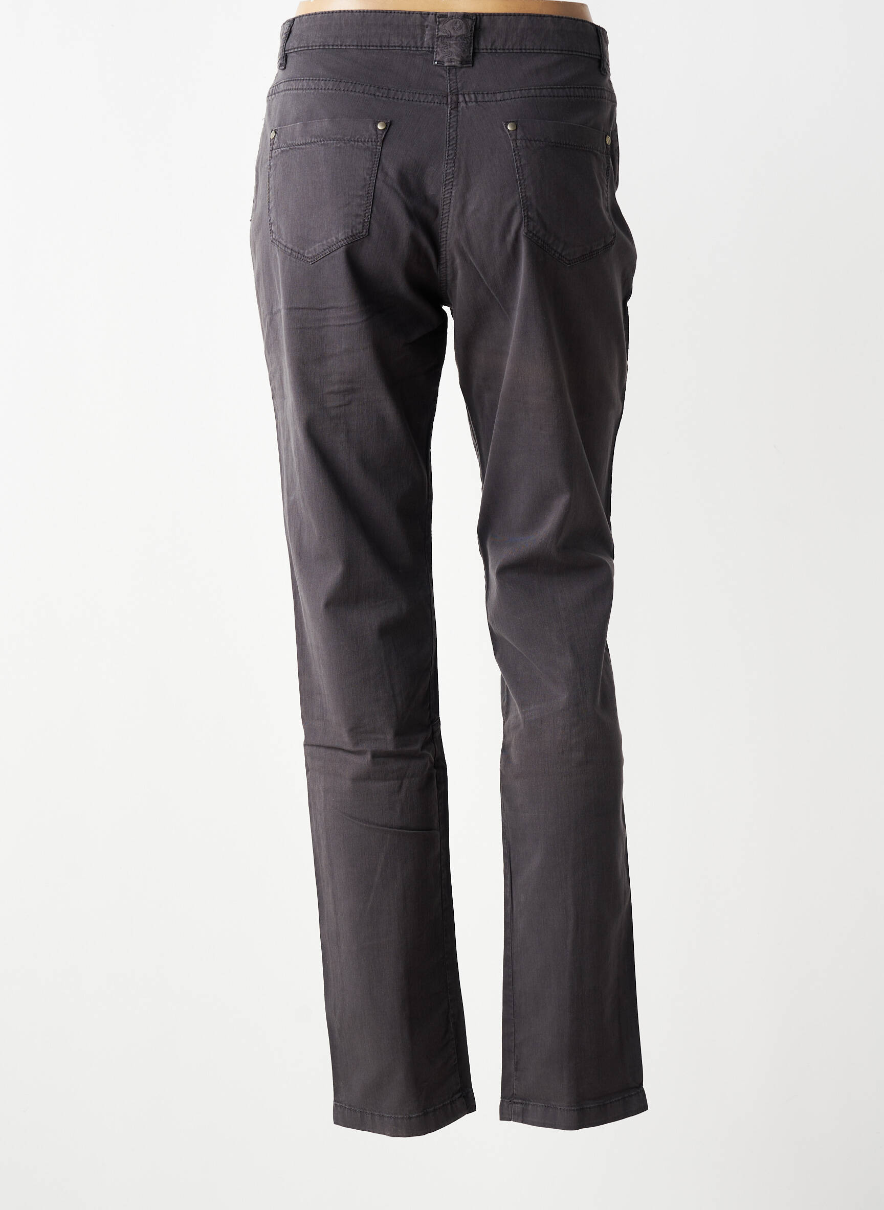 Jeans coupe slim taille normale taille normale gris DIPLODOCUS femme