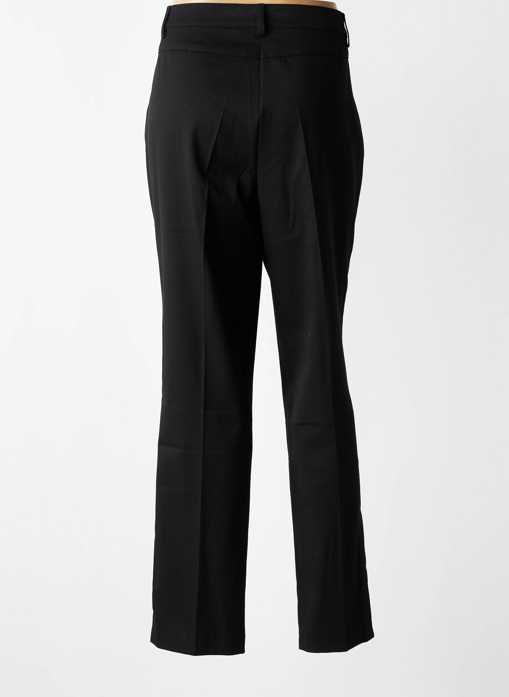 Pantalon slim tissage popeline taille normale noir GELCO femme