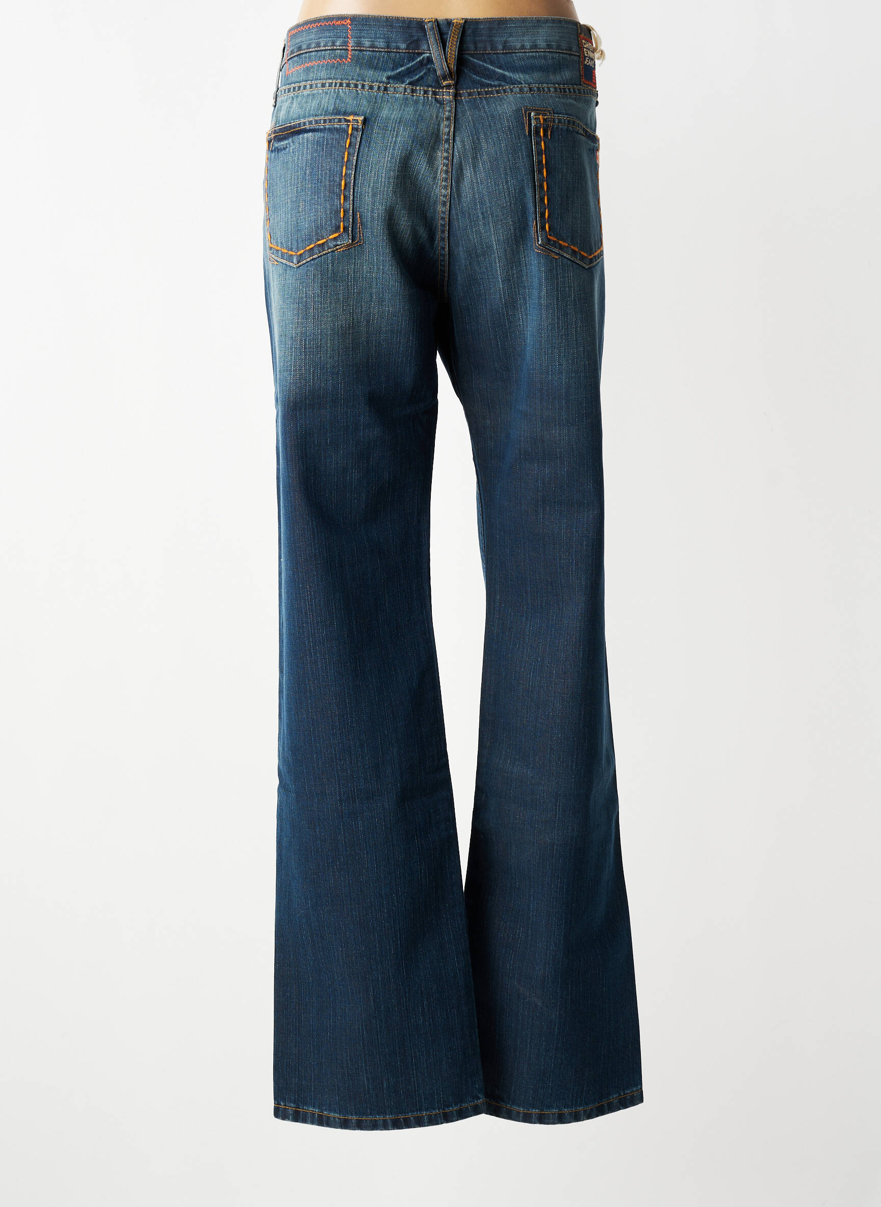Jeans coupe droite stretch taille basse bleu CHEYENNE femme