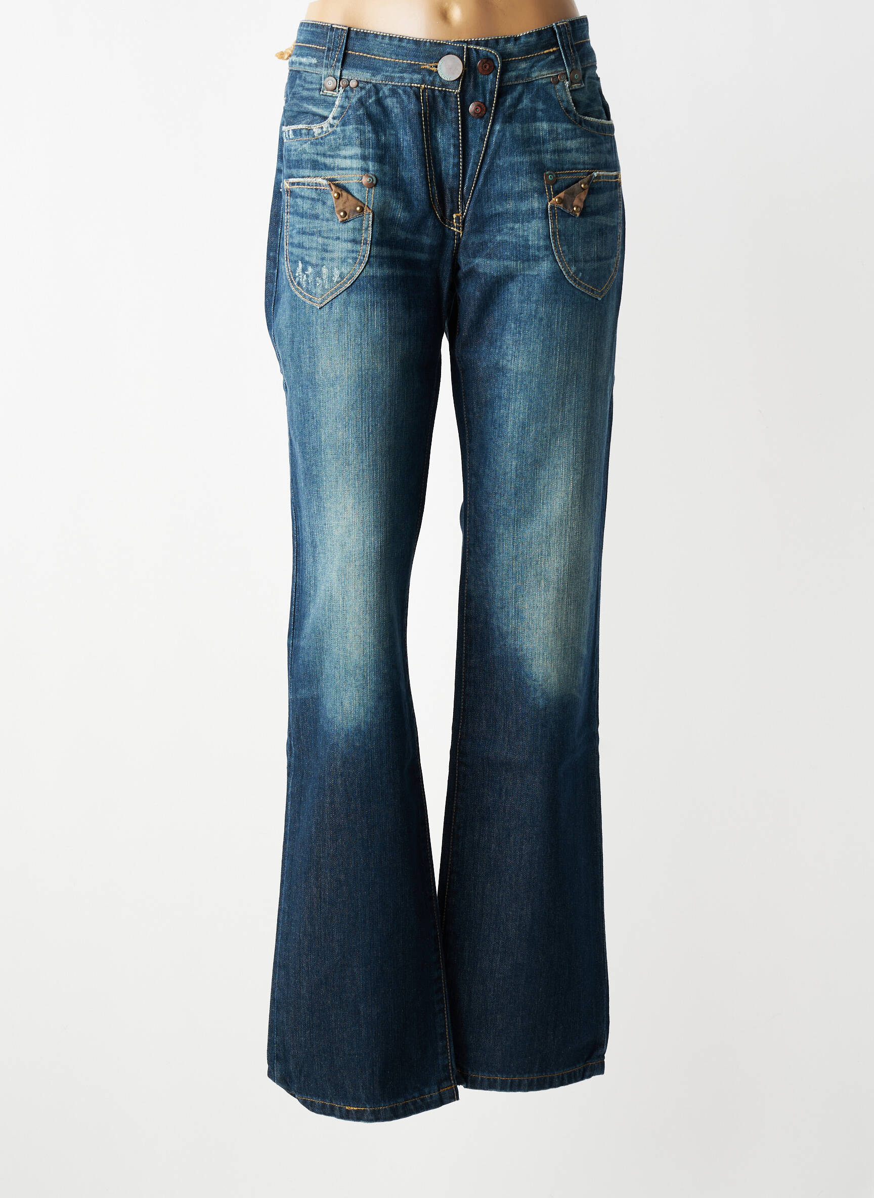 Jeans bootcut taille normale taille normale bleu CHEYENNE femme