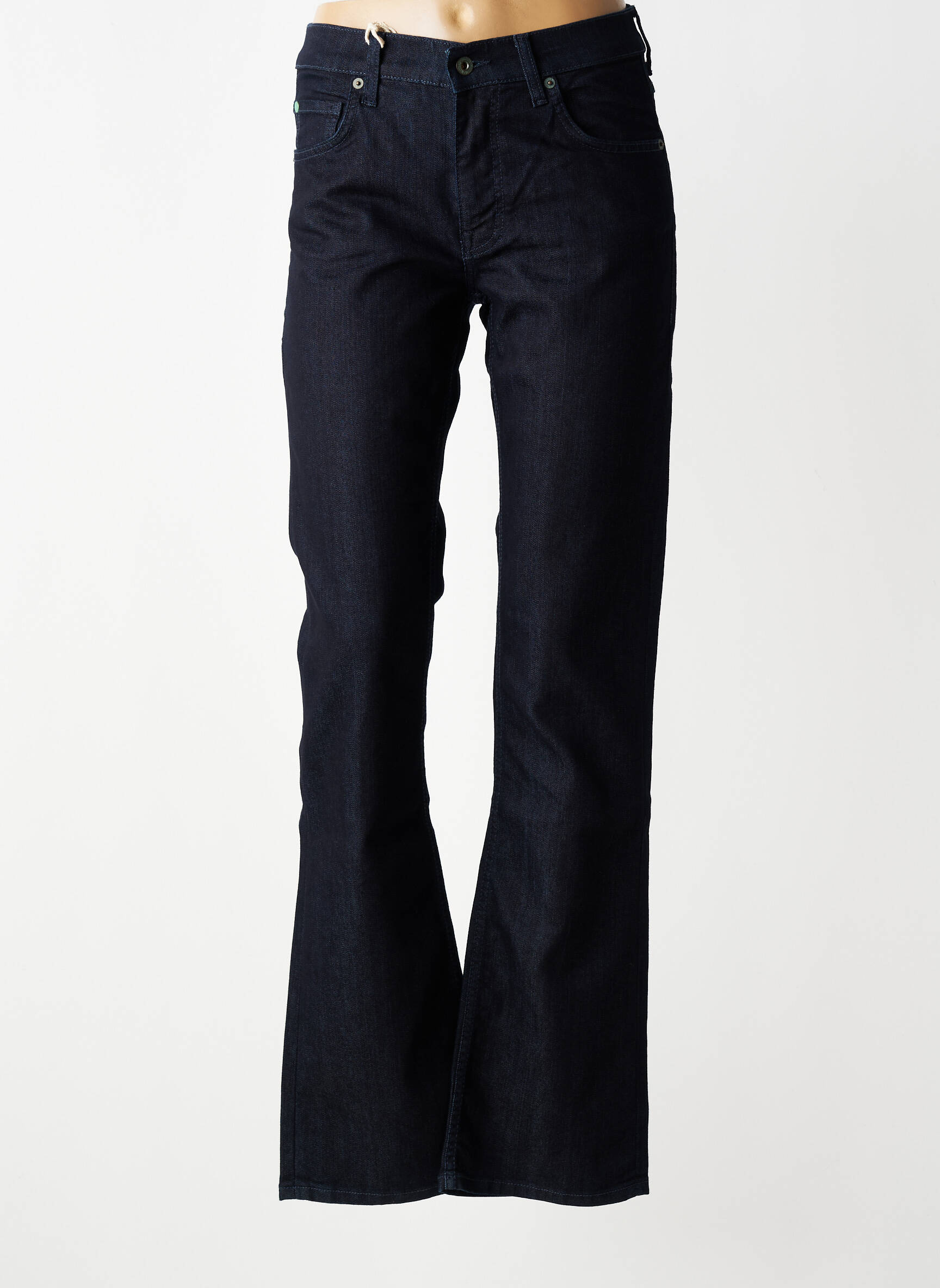 Jeans bootcut taille haute taille haute bleu MUSTANG femme