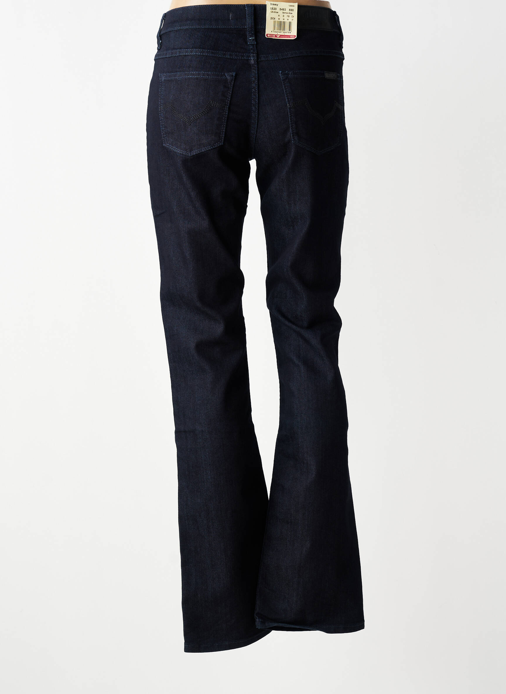 Jeans bootcut taille haute taille haute bleu MUSTANG femme
