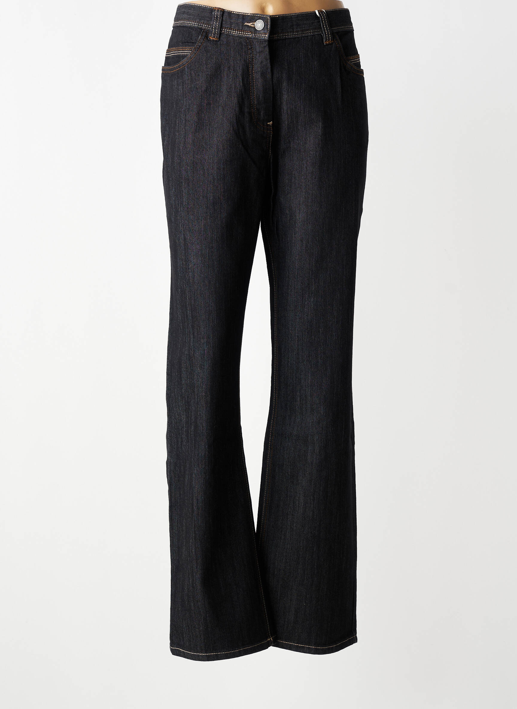 Jeans coupe droite taille normale taille normale noir JENSEN femme