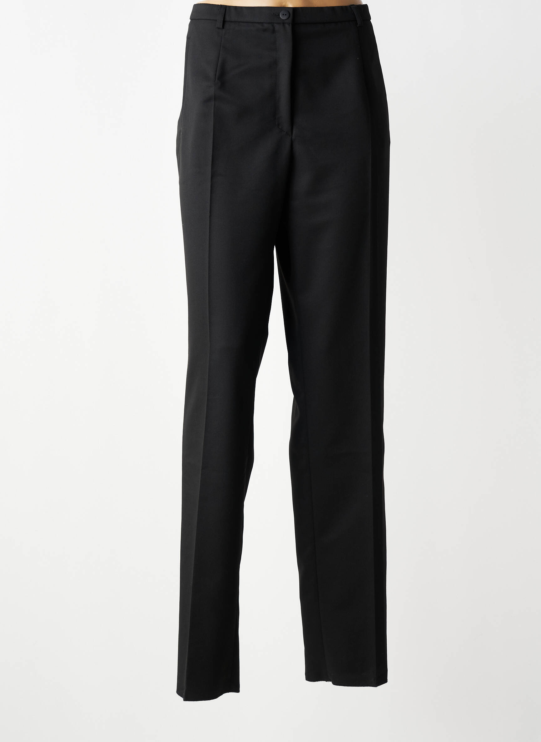 Pantalon slim tissage popeline taille normale noir PAUPORTÉ femme