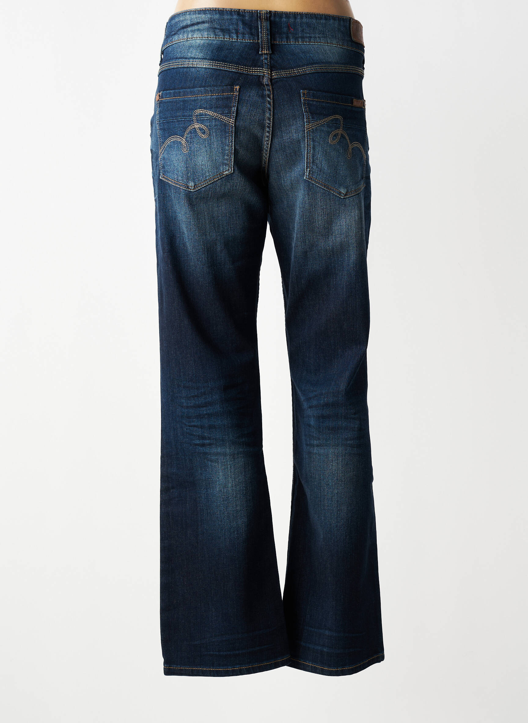 Jeans coupe droite stretch taille normale bleu MUSTANG femme