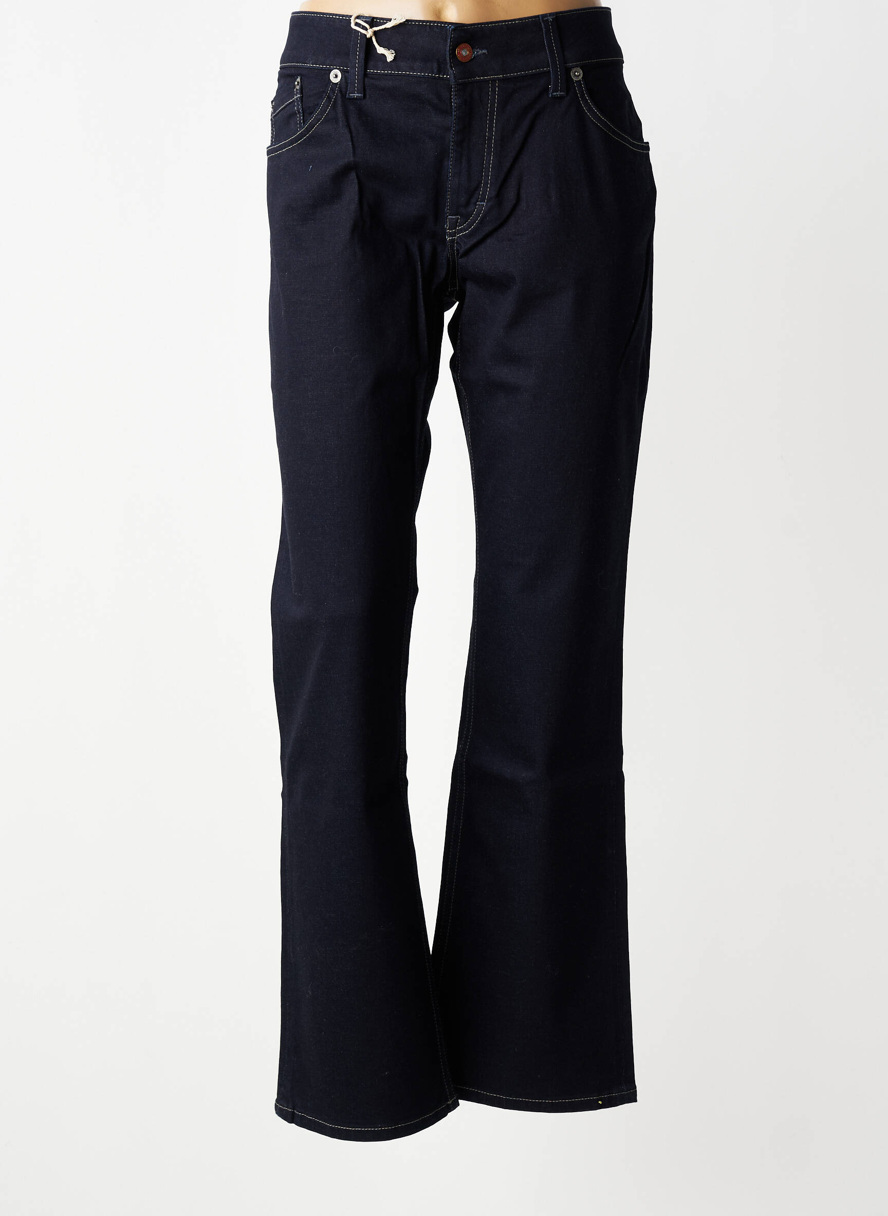 Jeans coupe droite stretch taille normale bleu MUSTANG femme