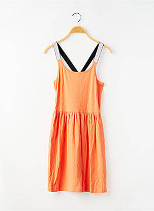 Robe mi-longue fines bretelles fines bretelles orange BASIC NEEDS BY NAME IT fille