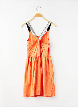 Robe mi-longue fines bretelles fines bretelles orange BASIC NEEDS BY NAME IT fille