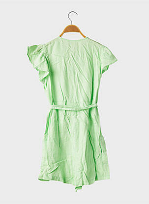 Combishort coupe cintrée manches courtes vert NAME IT fille