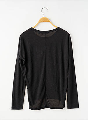 T-shirt coupe cintrée manches longues noir GARCIA fille