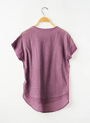 T-shirt stretch manches courtes violet GARCIA fille