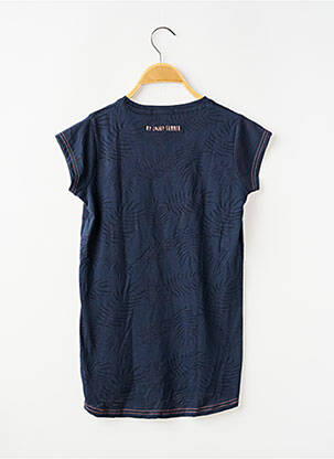 T-shirt stretch manches courtes bleu J&JOY fille