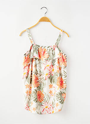 Top col carré fines bretelles vert BASIC NEEDS BY NAME IT fille
