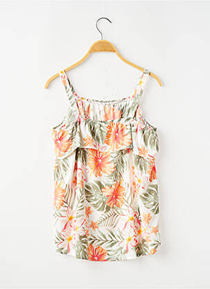 Top col carré fines bretelles vert BASIC NEEDS BY NAME IT fille