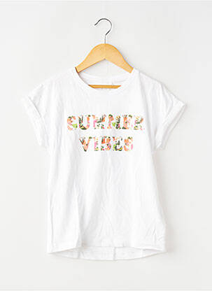T-shirt stretch manches courtes blanc NAME IT fille