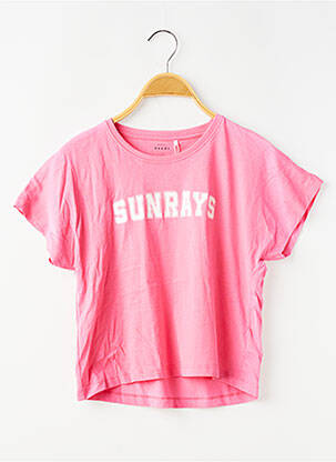 T-shirt stretch manches courtes rose NAME IT fille