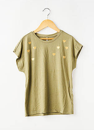 T-shirt stretch manches courtes vert ONLY fille
