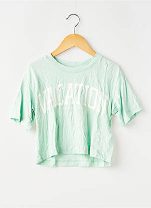 T-shirt stretch manches courtes vert VERO MODA fille