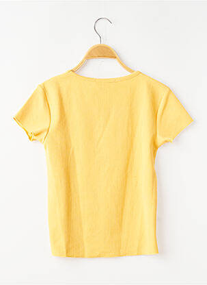 T-shirt coupe cintrée manches courtes jaune GARCIA fille