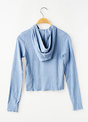 Gilet manches longues col rond bleu GARCIA fille