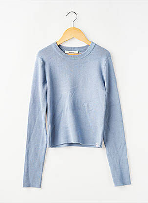 Pull maille fine manches longues bleu GARCIA fille
