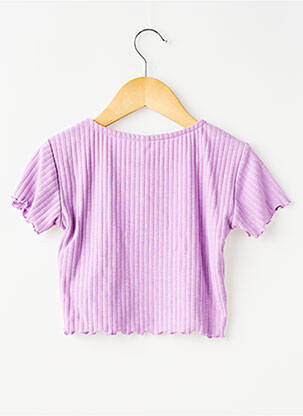 T-shirt stretch fines bretelles violet ONLY fille