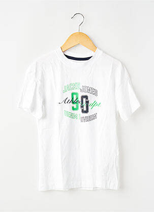 T-shirt stretch manches courtes blanc JACK & JONES garçon