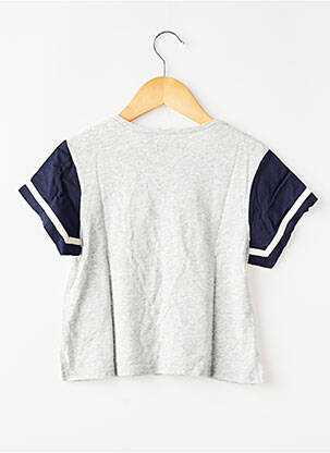 T-shirt stretch manches courtes gris IKKS garçon