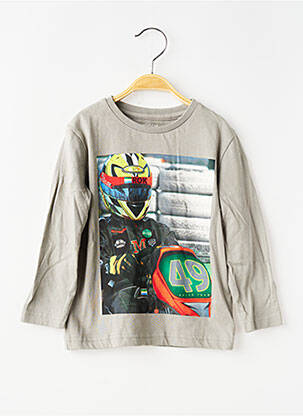 T-shirt imprimé fantaisie manches longues gris MAYORAL garçon