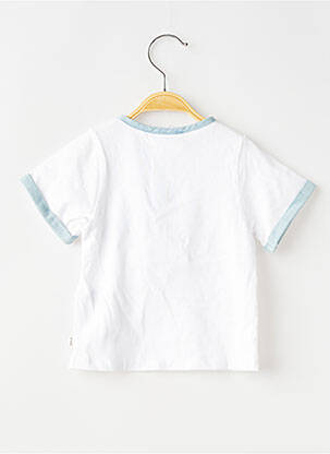 T-shirt stretch manches courtes blanc CARREMENT BEAU garçon
