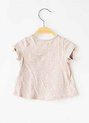 T-shirt stretch manches courtes marron IKKS fille