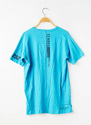 T-shirt stretch manches courtes bleu GARCIA garçon