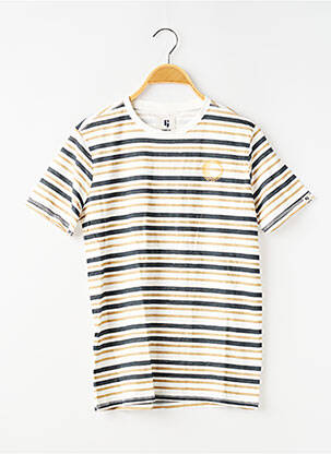 T-shirt stretch manches courtes beige GARCIA garçon