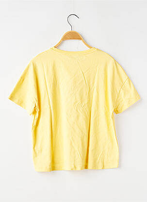 T-shirt stretch manches courtes jaune GARCIA fille