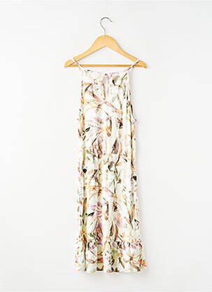 Robe mi-longue fines bretelles fines bretelles vert GARCIA fille