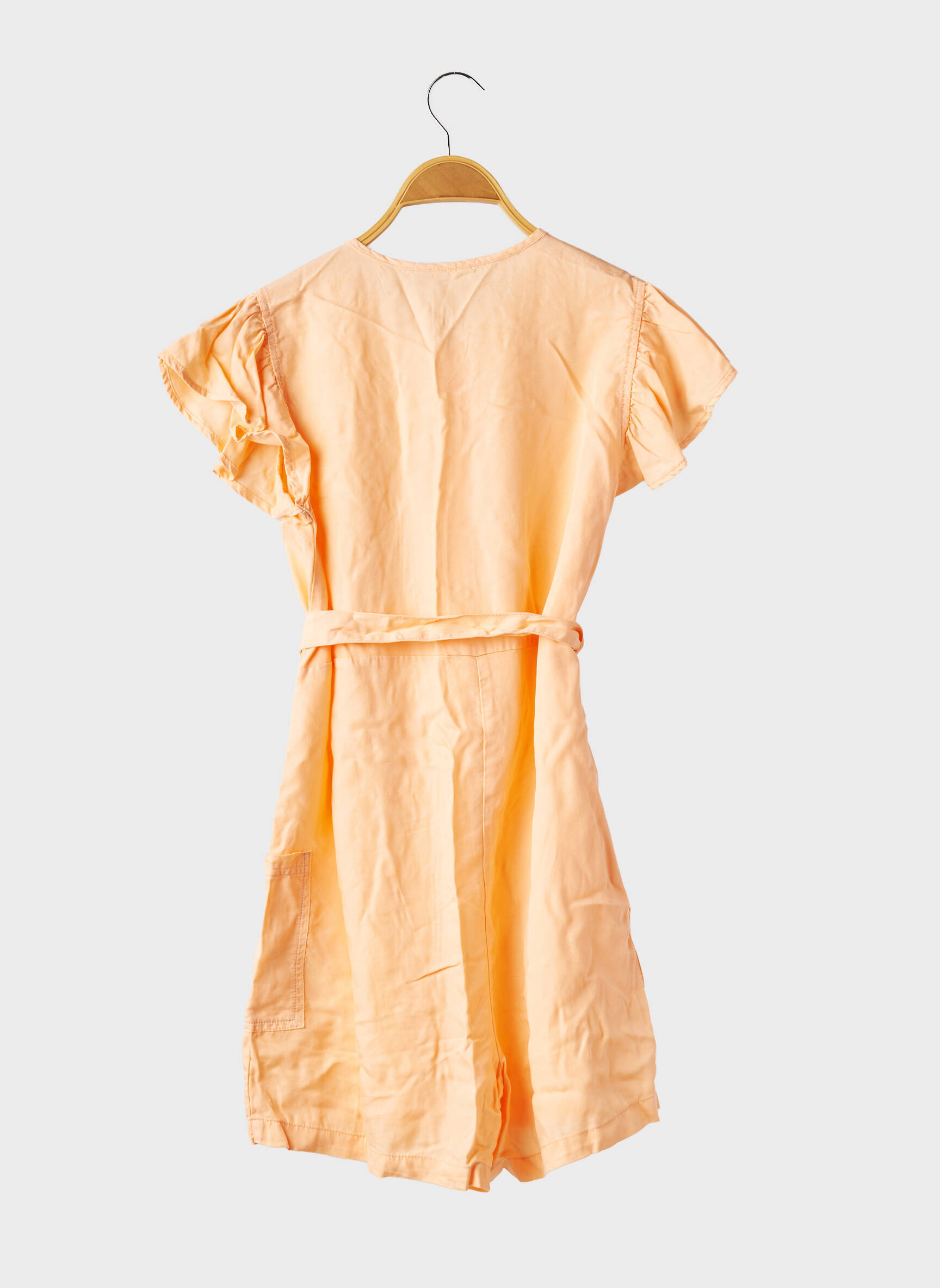 Combishort coupe cintrée manches courtes orange NAME IT fille