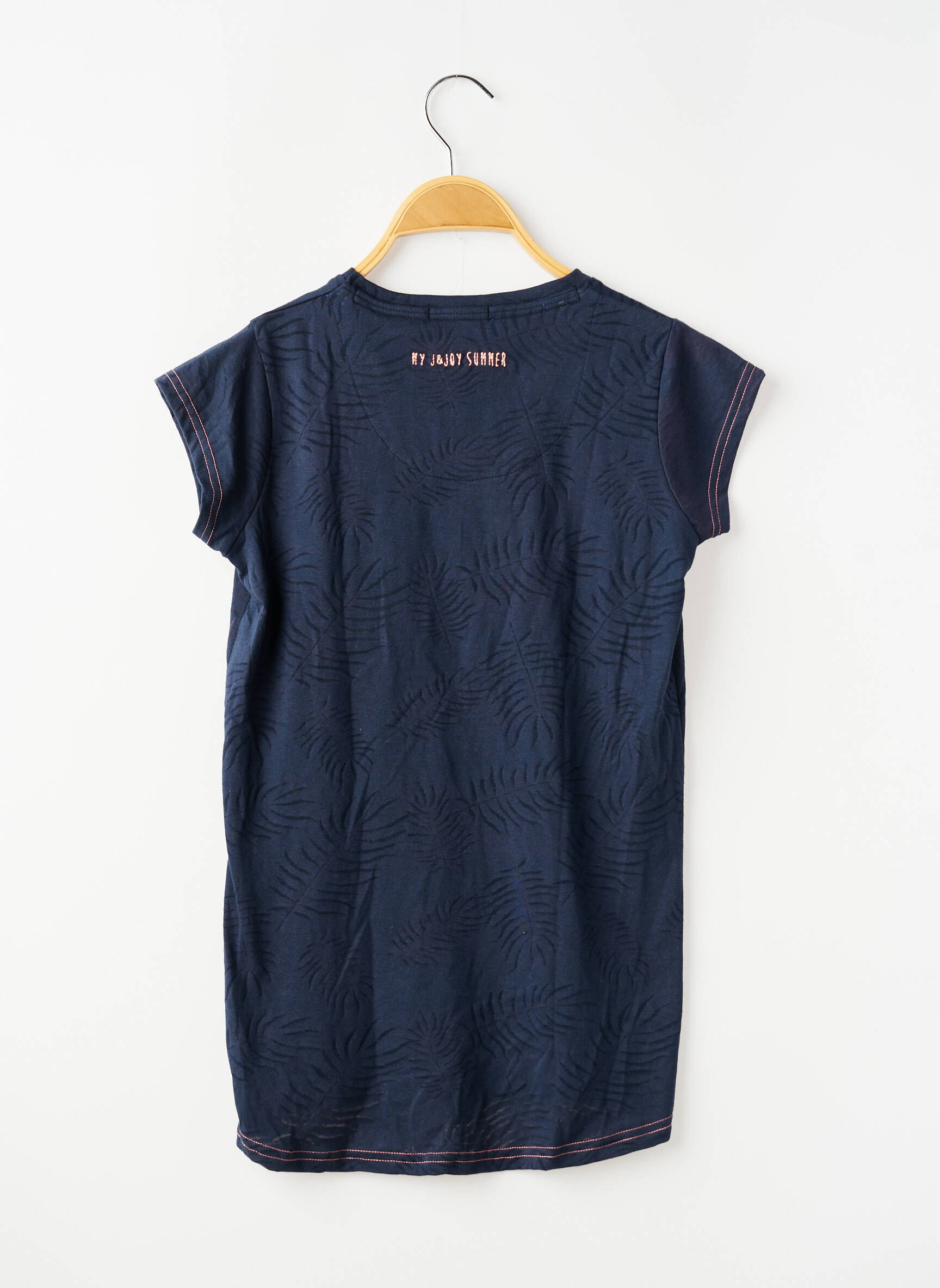 T-shirt stretch manches courtes bleu J&JOY fille
