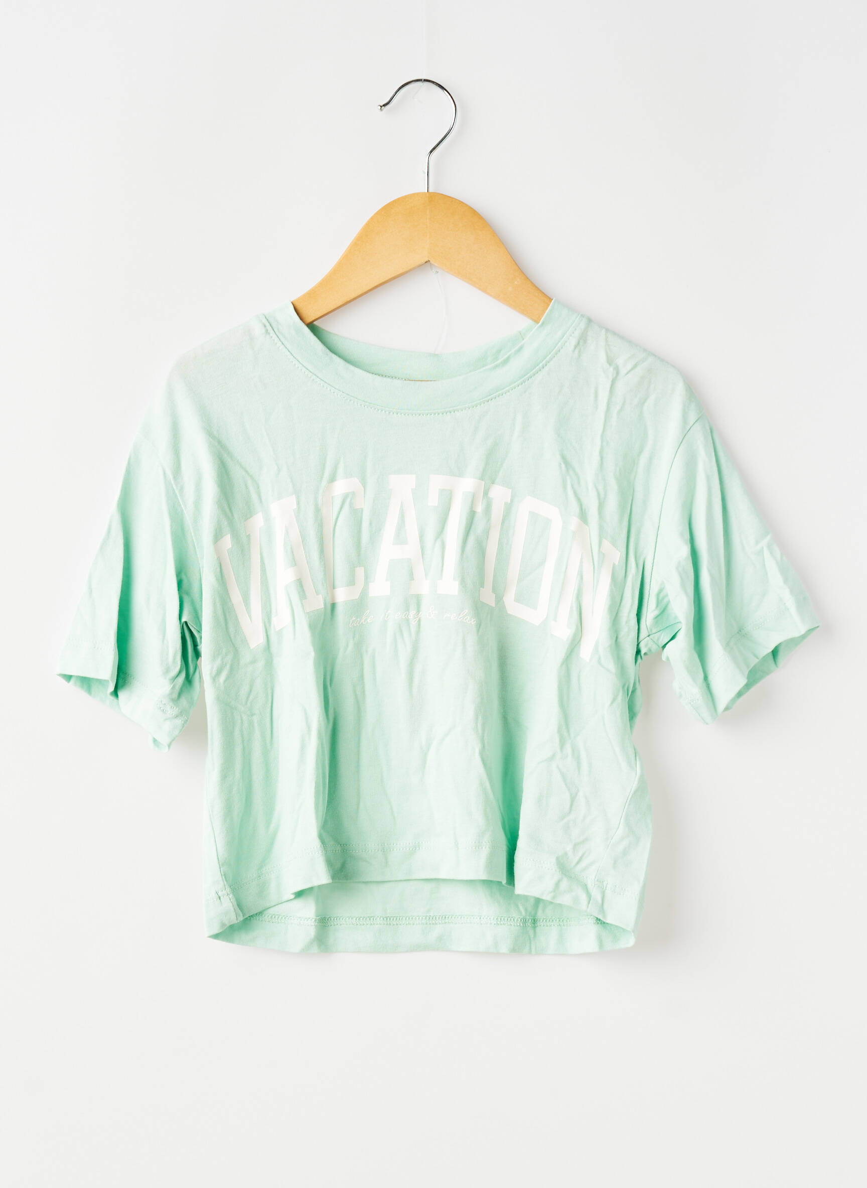 T-shirt stretch manches courtes vert VERO MODA fille