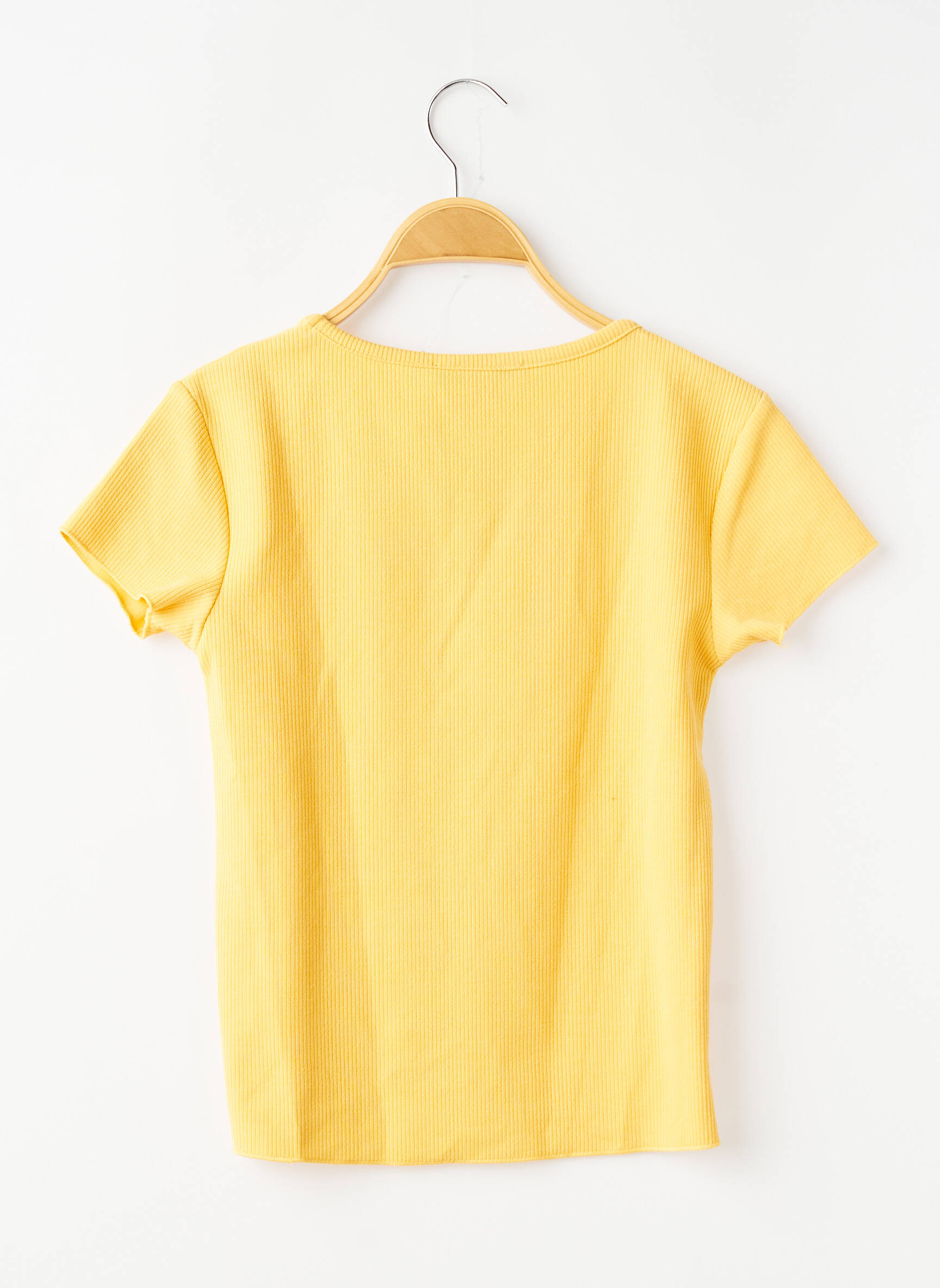T-shirt coupe cintrée manches courtes jaune GARCIA fille