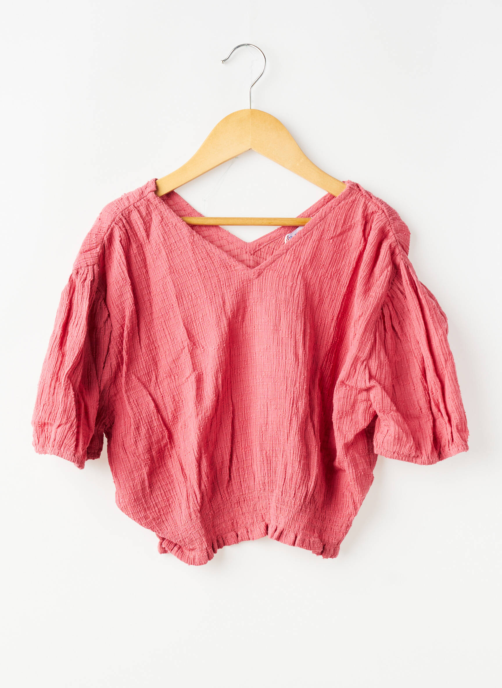 Blouse manches 3/4 rose MAYORAL fille