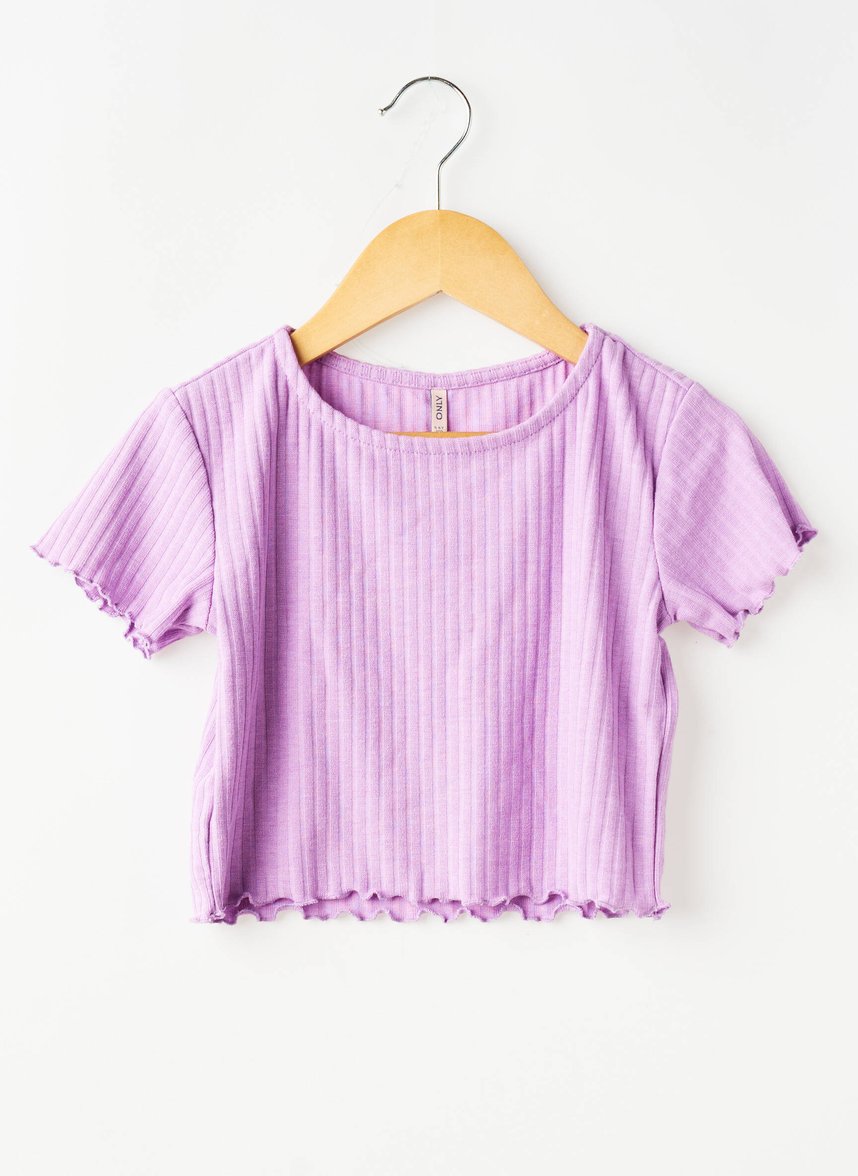 T-shirt stretch fines bretelles violet ONLY fille