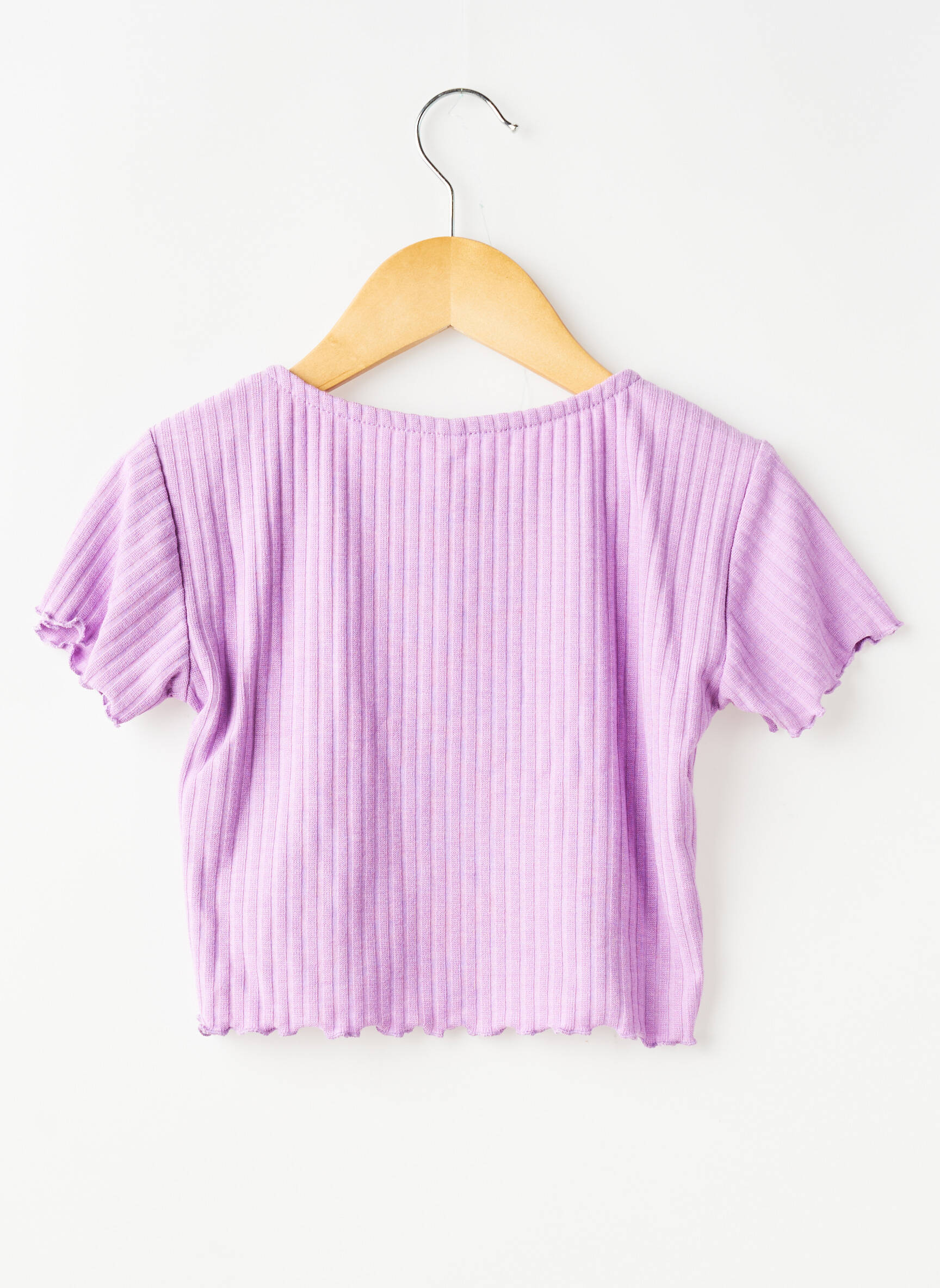 T-shirt stretch fines bretelles violet ONLY fille
