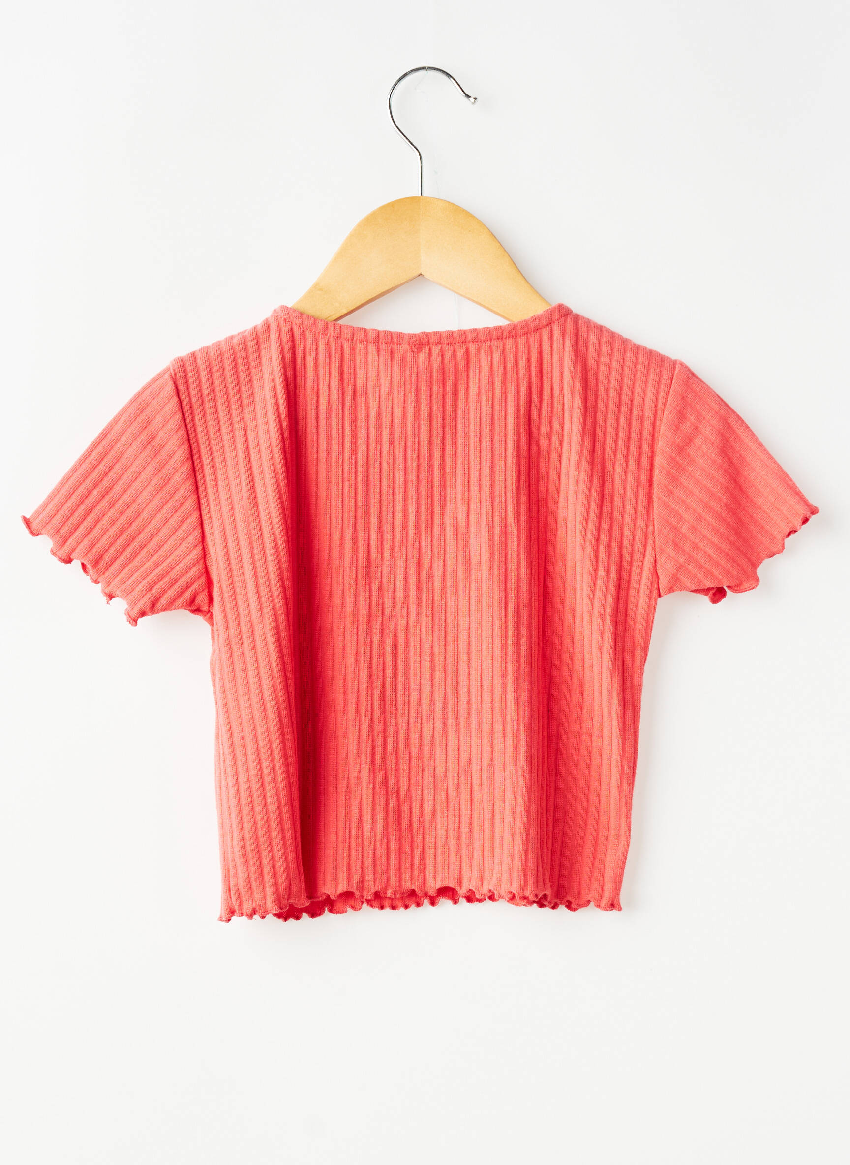 T-shirt stretch fines bretelles rouge ONLY fille