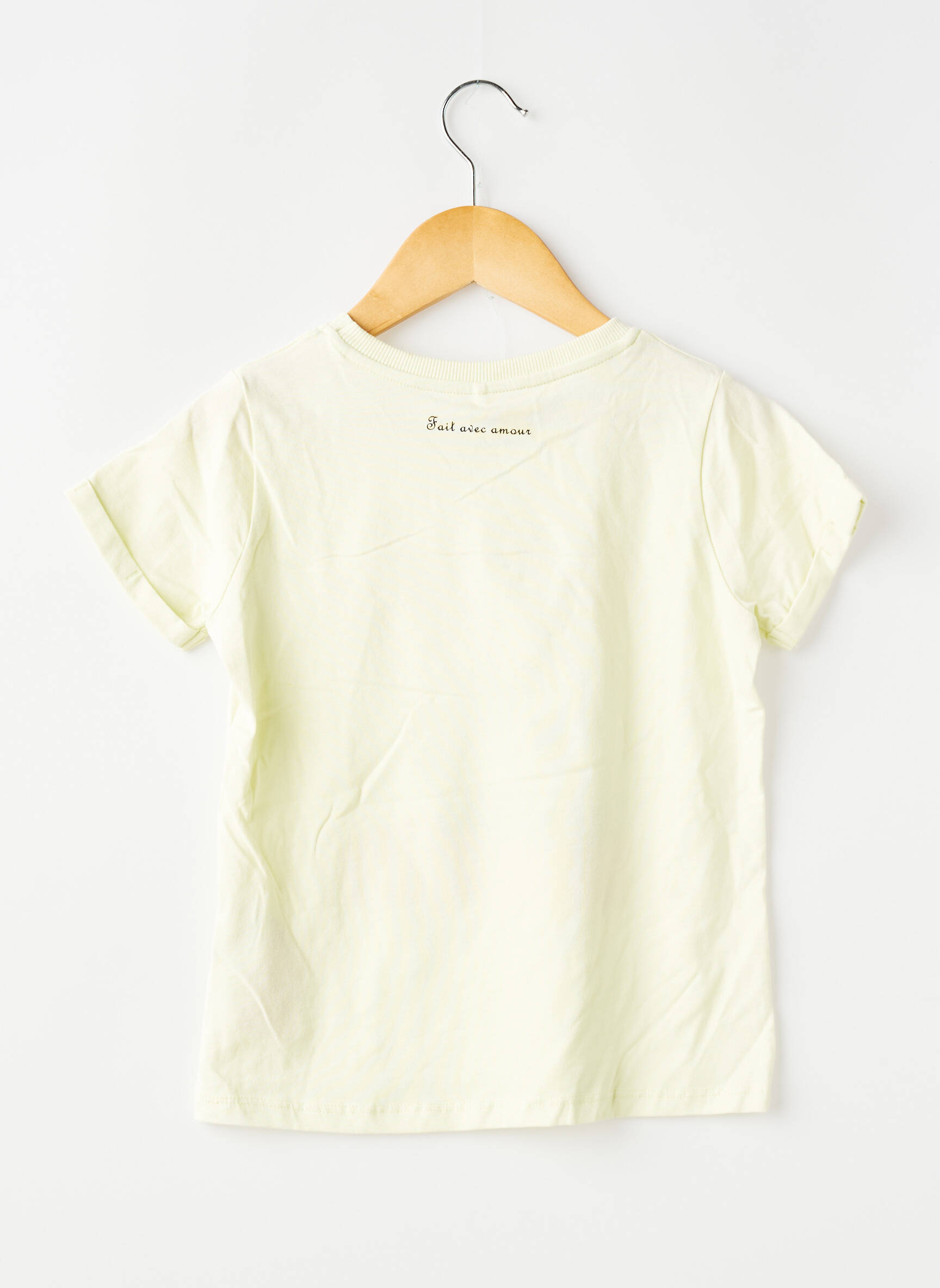 T-shirt stretch manches courtes jaune NAME IT fille