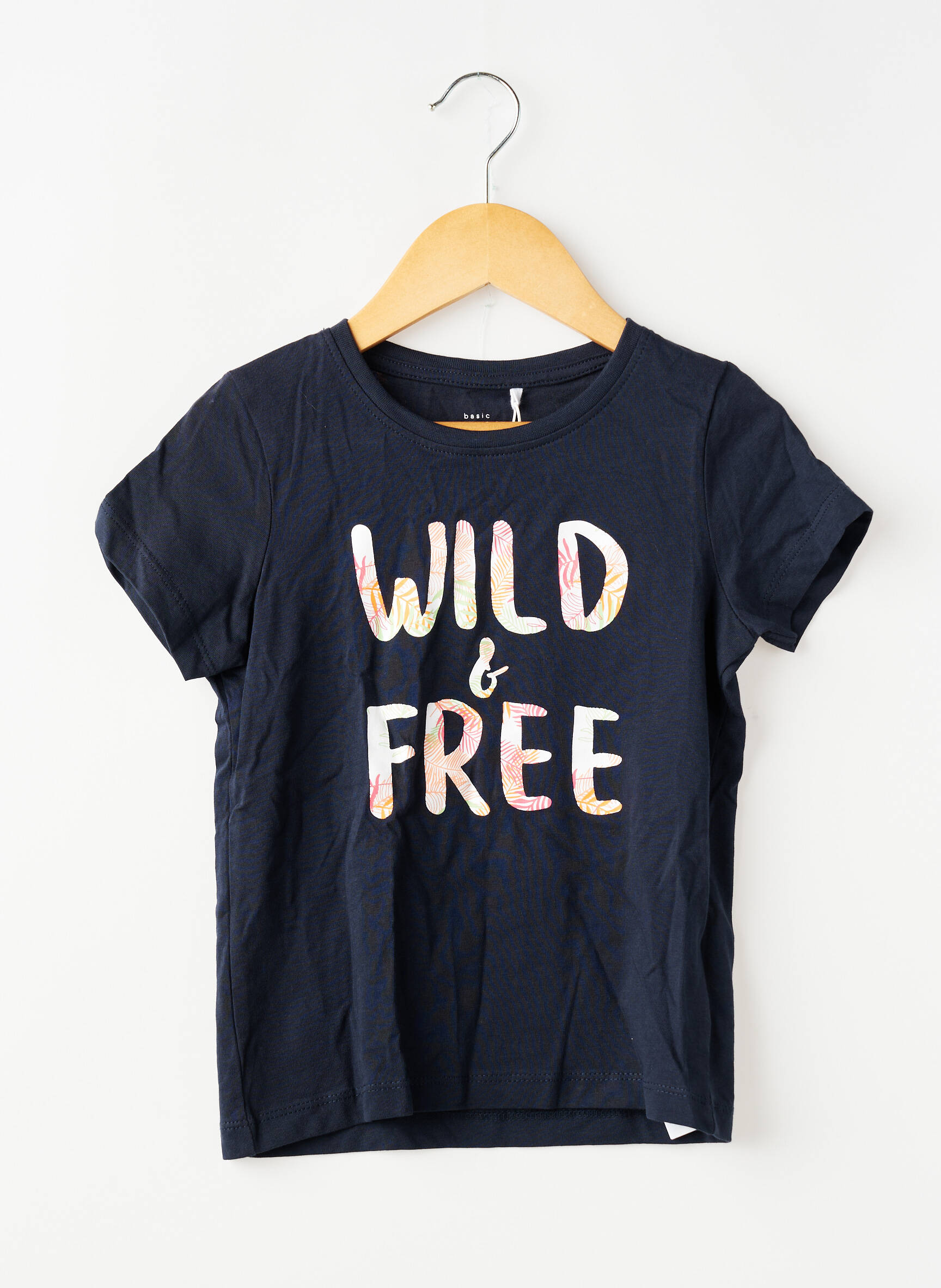 T-shirt stretch manches courtes bleu NAME IT fille