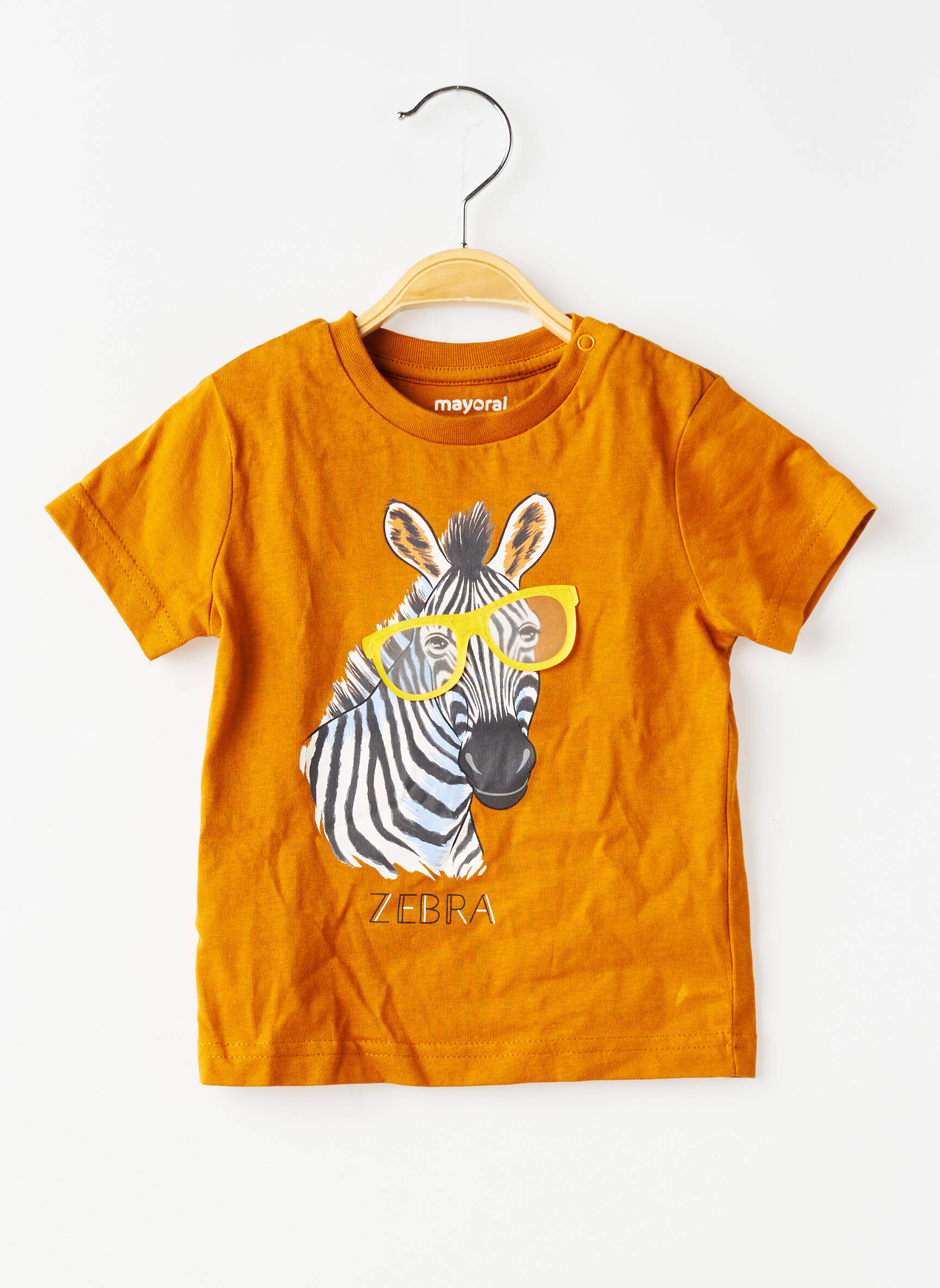T-shirt stretch manches courtes jaune MAYORAL garçon