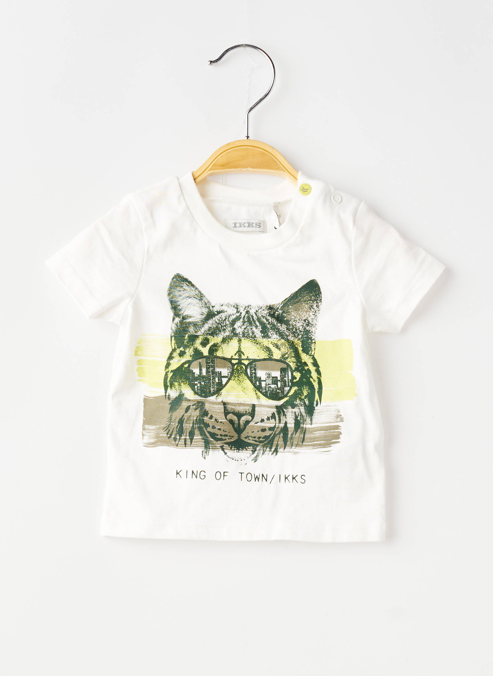 T-shirt stretch manches courtes blanc IKKS garçon