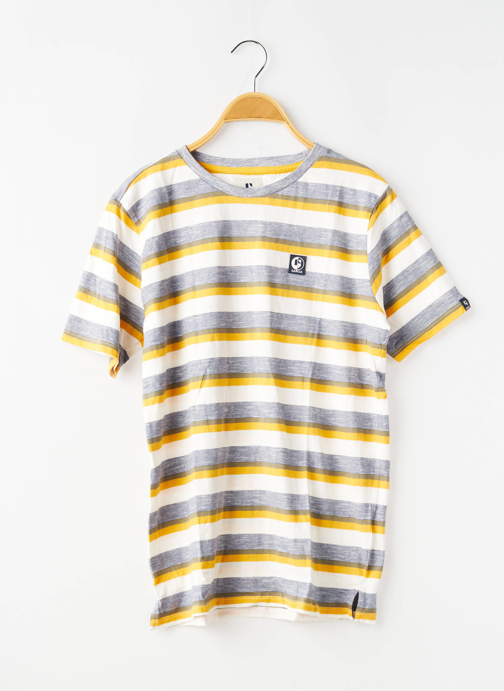 T-shirt stretch manches courtes jaune GARCIA garçon