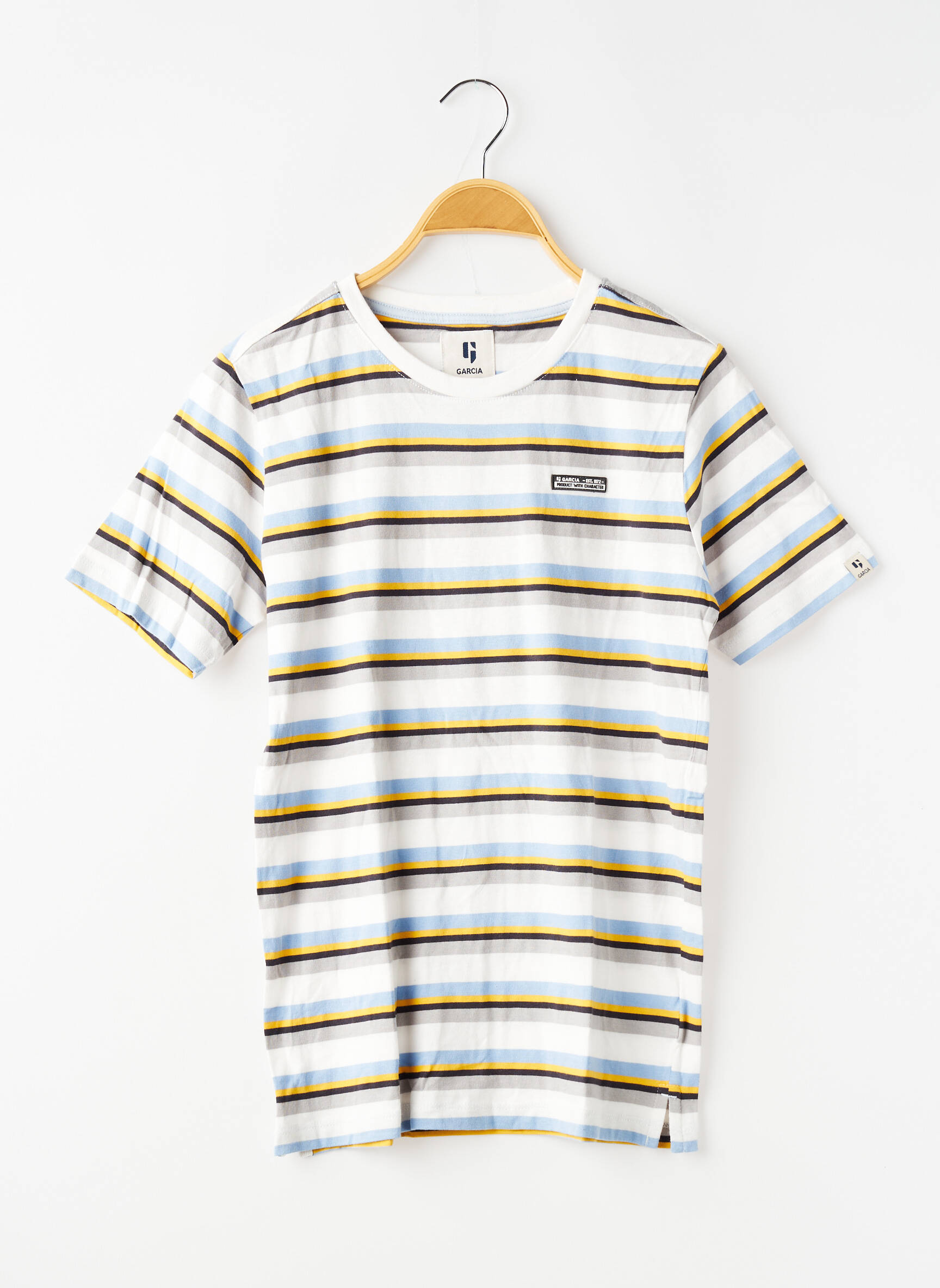 T-shirt stretch manches courtes gris GARCIA garçon