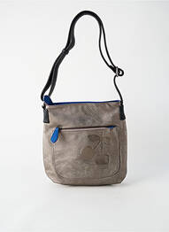 Sac doublure textile forme rectangulaire gris LE TEMPS DES CERISES femme